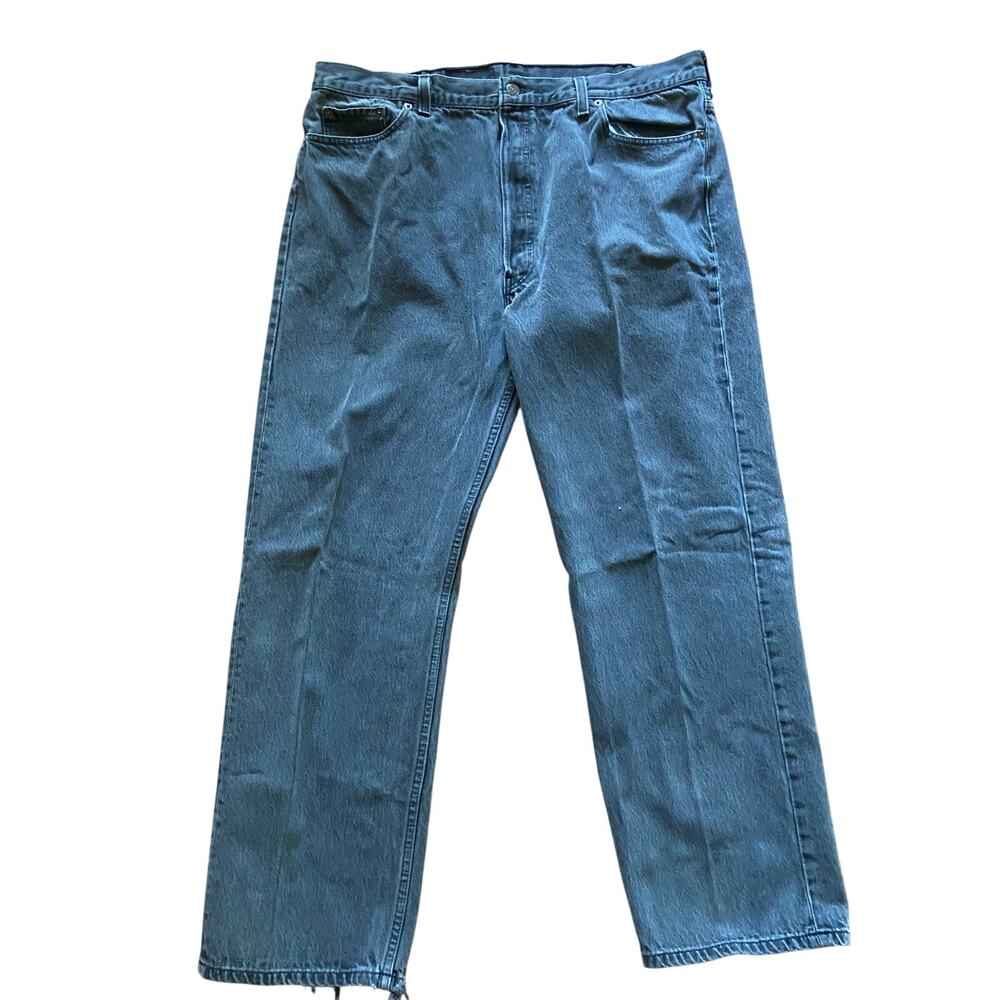 Vintage Levi’s 501 Jeans Made in USA 42x30 Distressed Frayed Hem Grunge USA